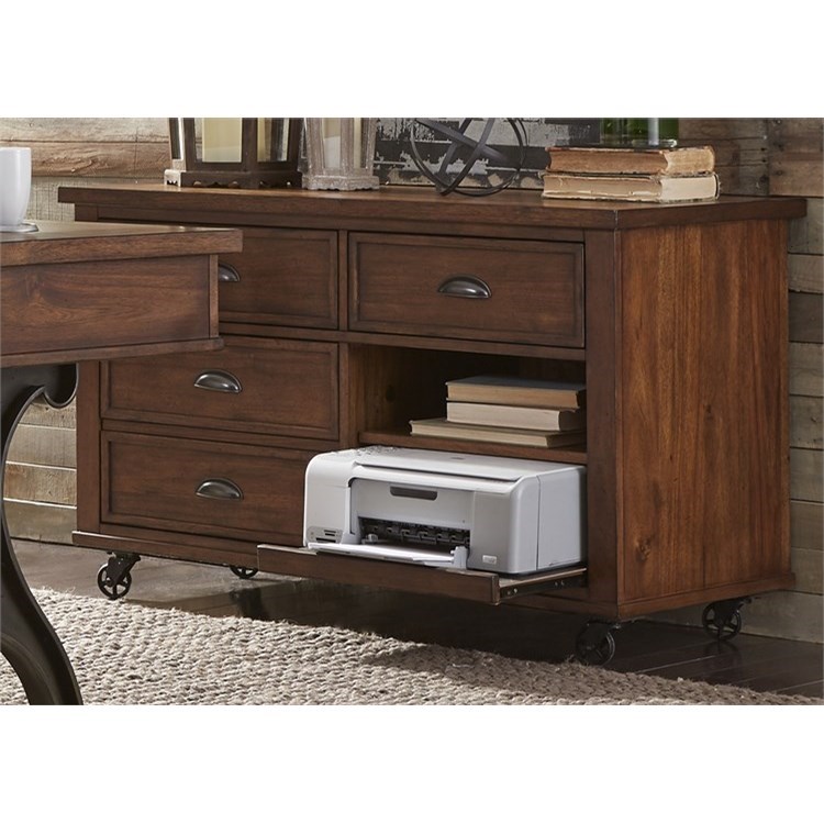 Liberty Furniture Arlington Credenza with Pull Out Printer Shelf
